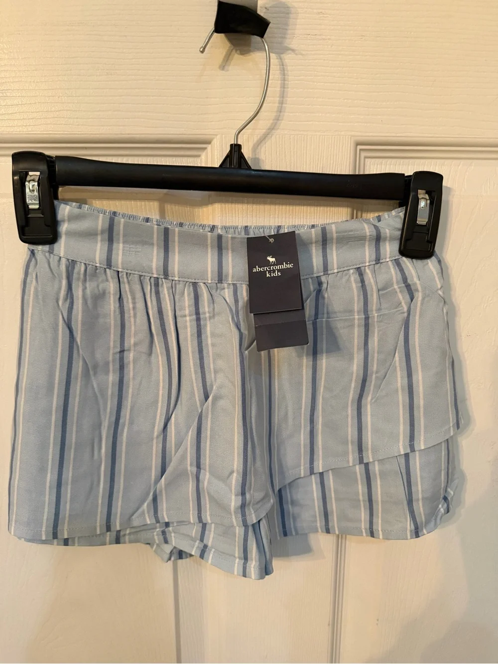 Kids Abercrombie & Fitch Light Blue Striped Top and Bottoms Set